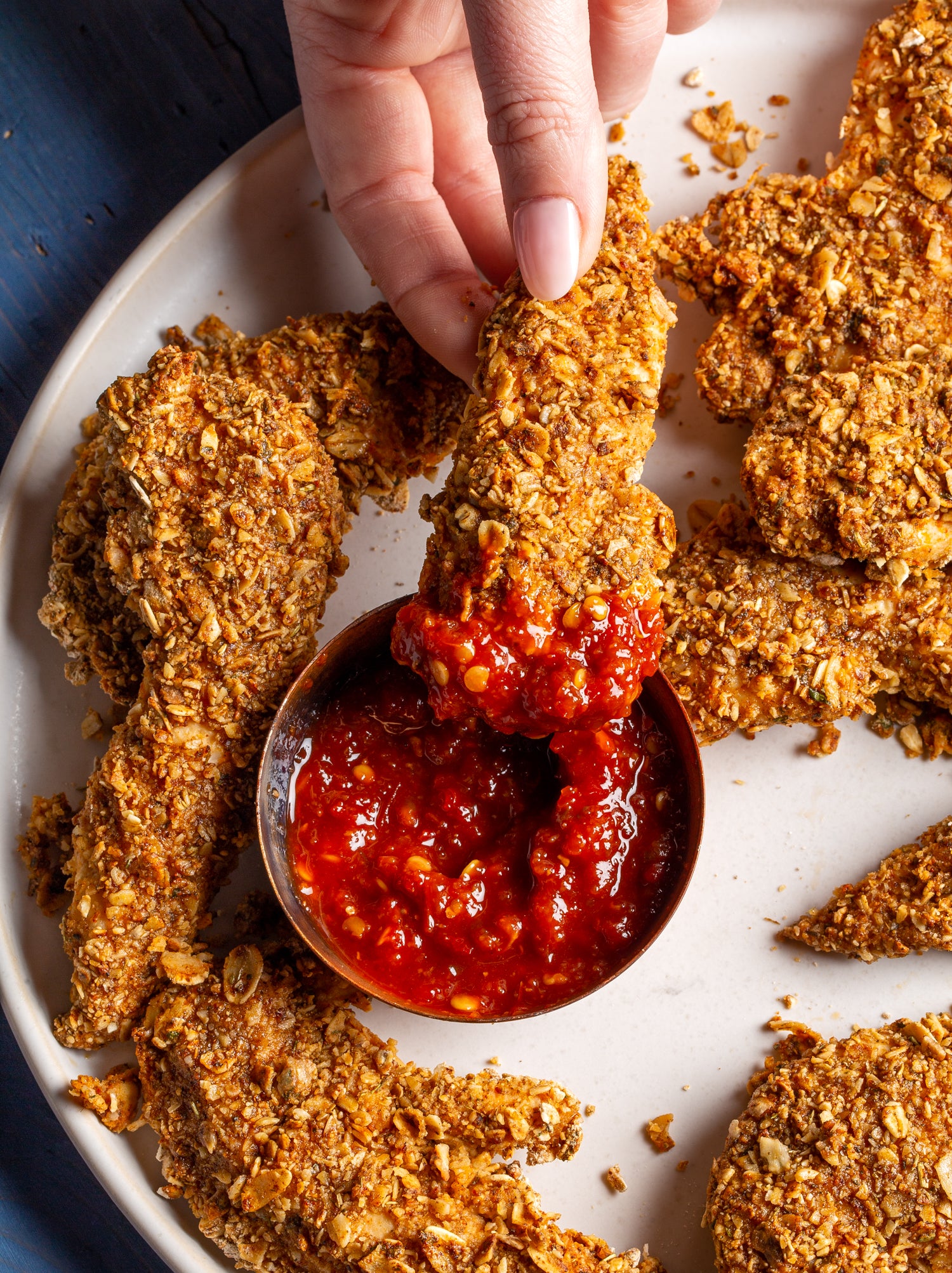 Spicy Oat Crusted Buttermilk Chicken Tenders Sunrise Poultry