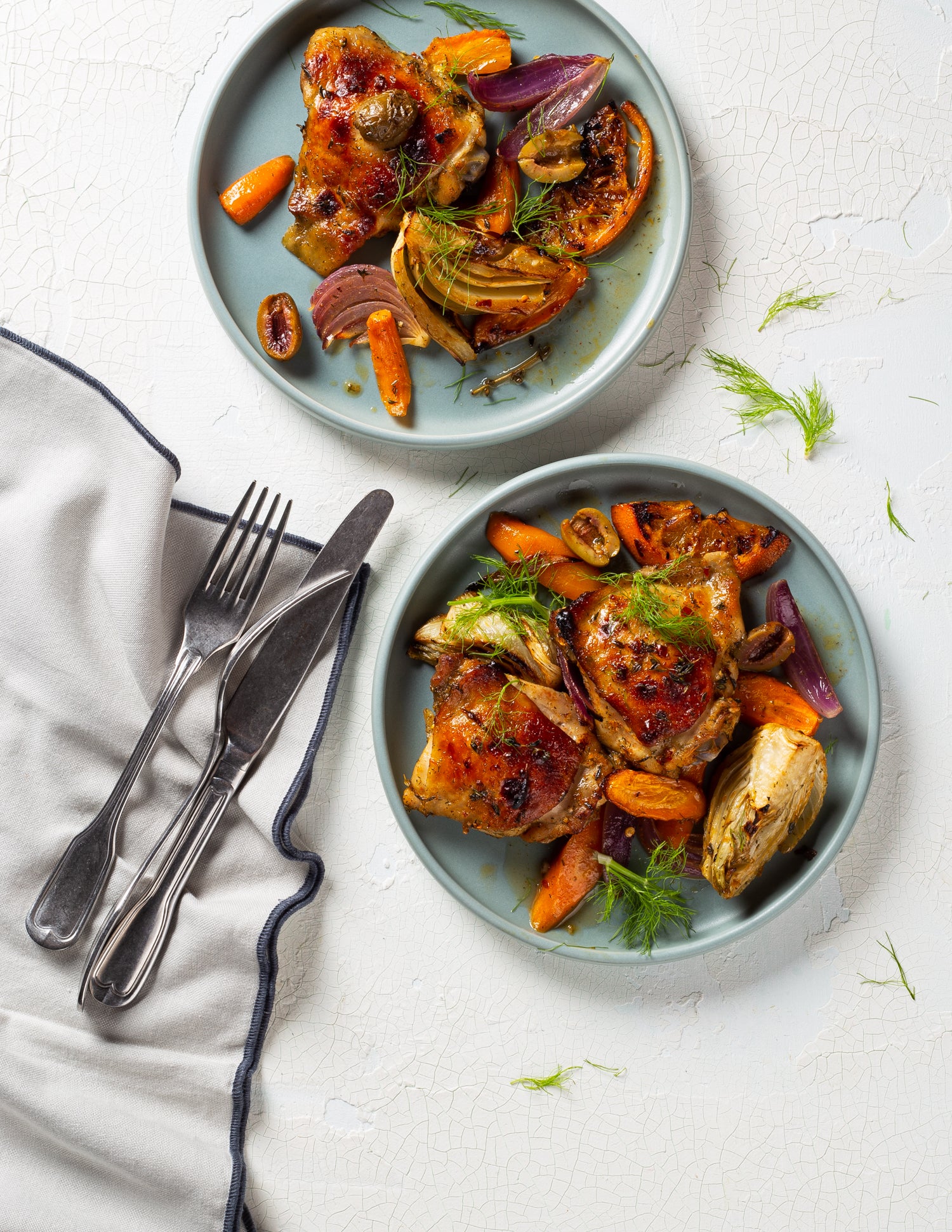 Orange Carrot fennel chicken sheet pan meal – Sunrise Poultry