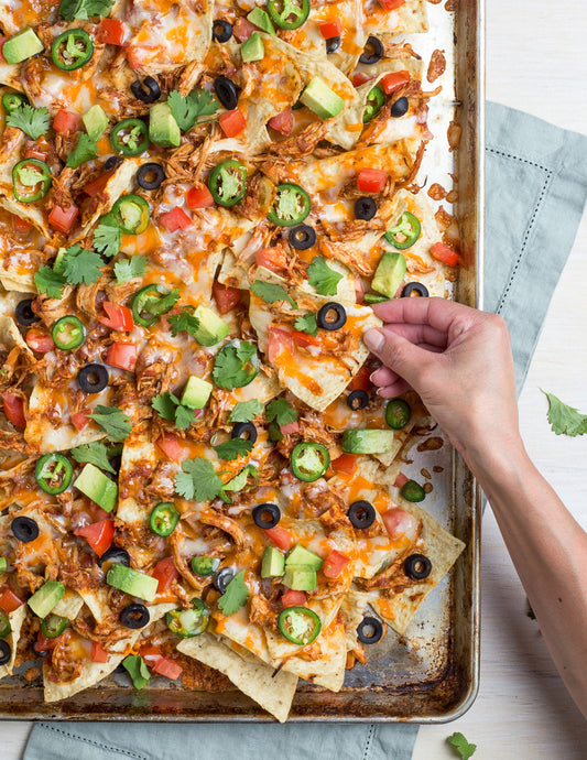 Family-Sized Pulled Chicken Nachos