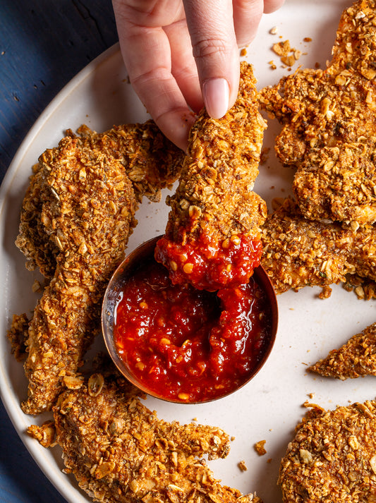 Spicy Oat Crusted Buttermilk Chicken Tenders image